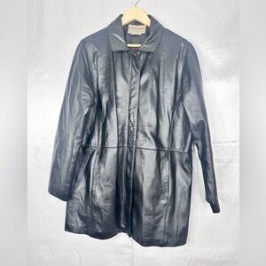 Coldwater Creek Black Leather Jacket